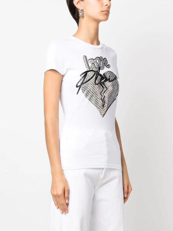 Philipp Plein  love-print short-sleeve T-shirt - Image 3
