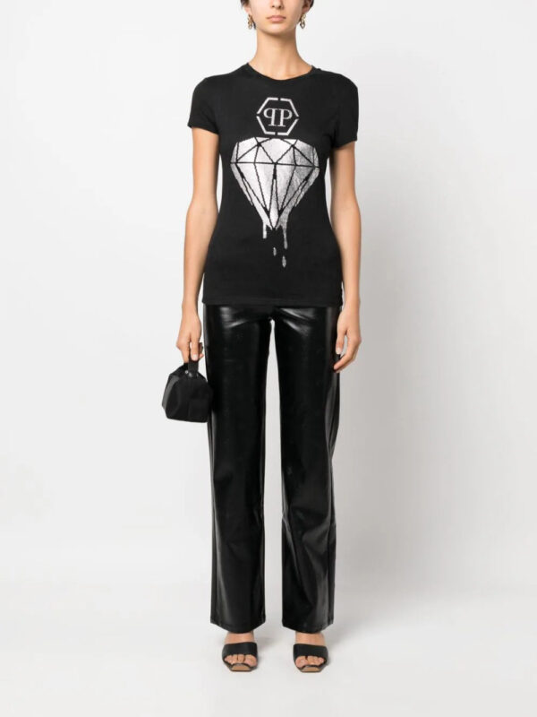 Philipp Plein  diamond rhinestone-embellished T-shirt - Image 2