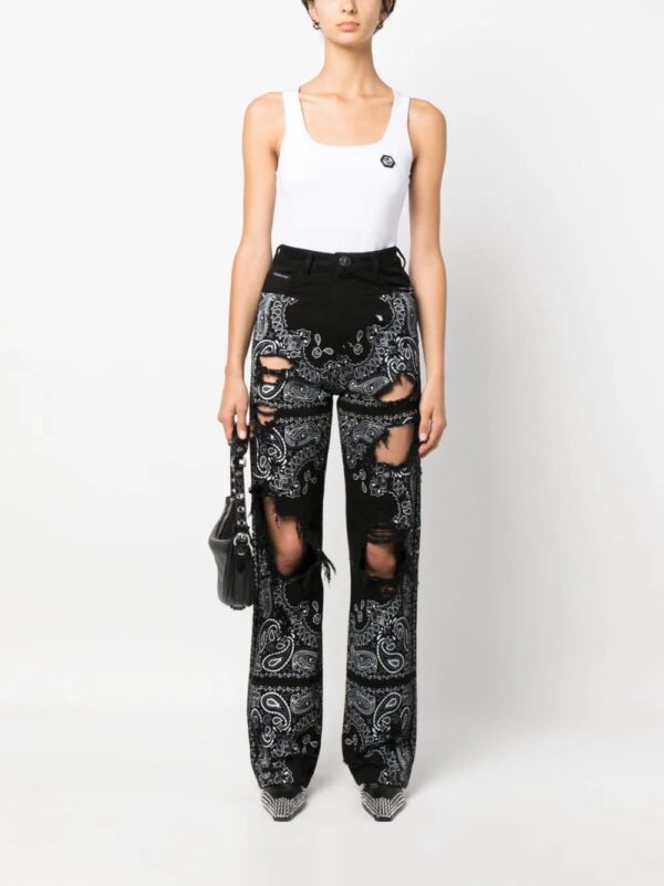 Philipp Plein  logo-patch tank top - Image 2