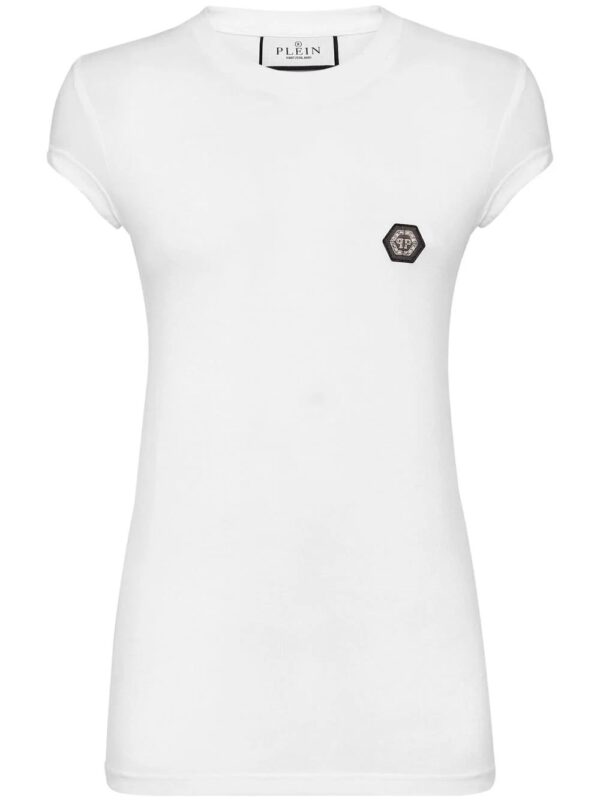 Philipp Plein  logo-patch cotton T-shirt