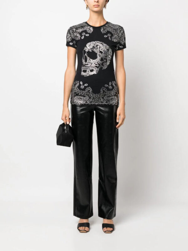Philipp Plein  bandana rhinestone-embellished T-shirt - Image 2