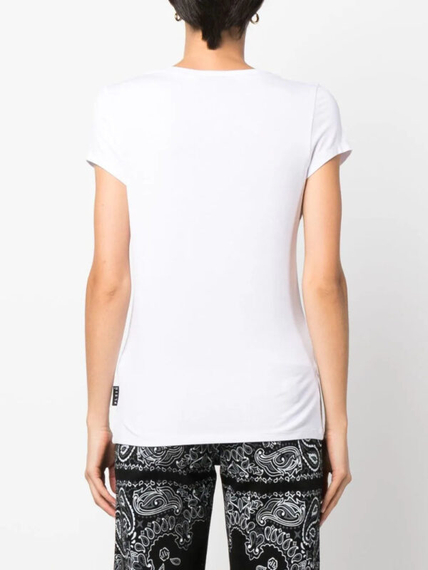Philipp Plein  logo-patch V-neck T-shirt - Image 4