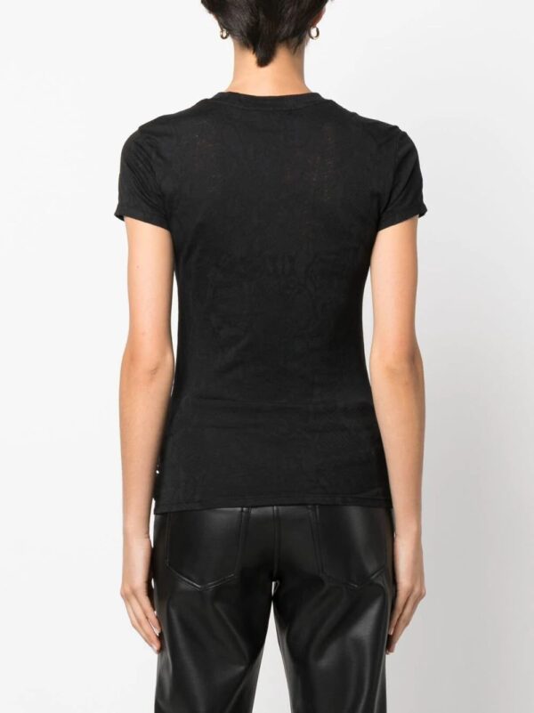 Philipp Plein  rhinestone-logo snake-print T-shirt - Image 4