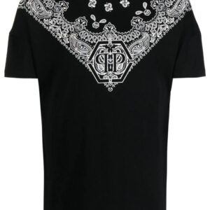Philipp Plein  SS paisley-print round-neck T-shirt