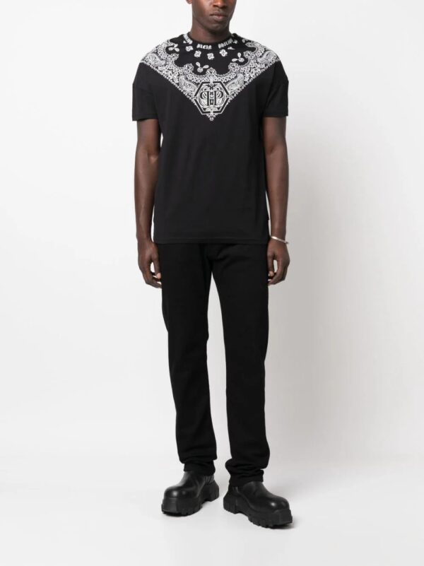 Philipp Plein  SS paisley-print round-neck T-shirt - Image 2