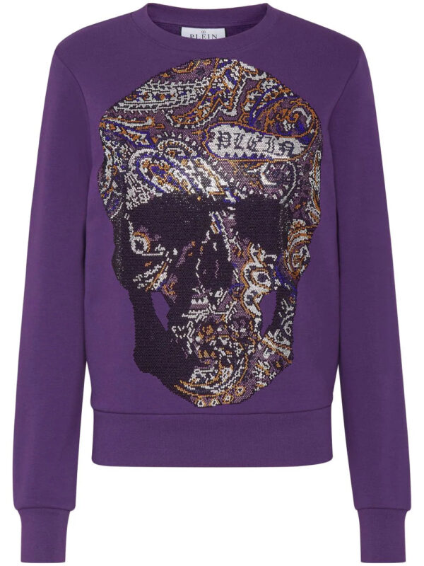 Philipp Plein  rhinestone-embellished cotton sweatshirt