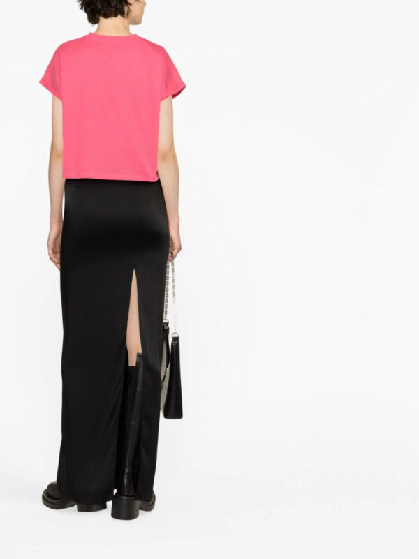Balmain  logo-print cropped T-shirt - Image 4