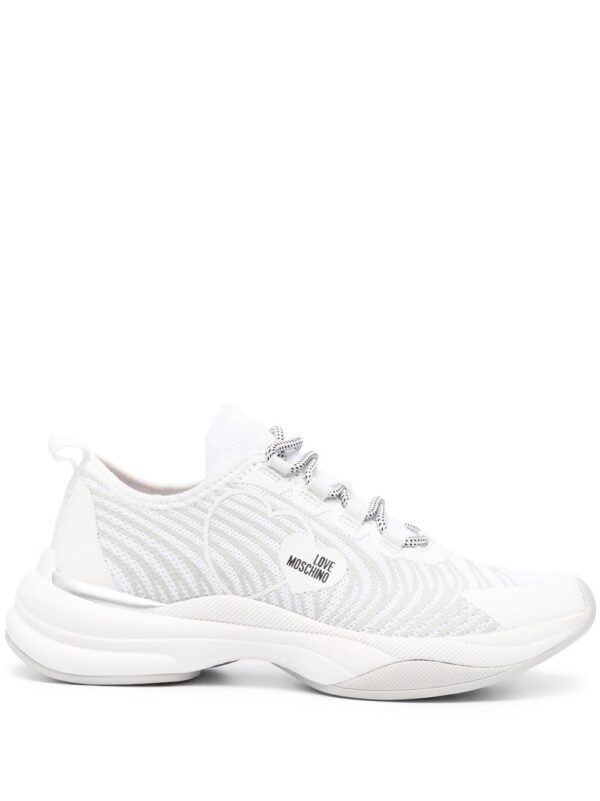 Love Moschino heart-patch low-top sneakers