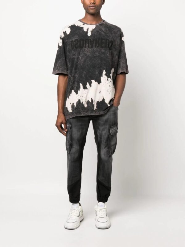Dsquared2  logo-print tie-dye T-shirt - Image 2