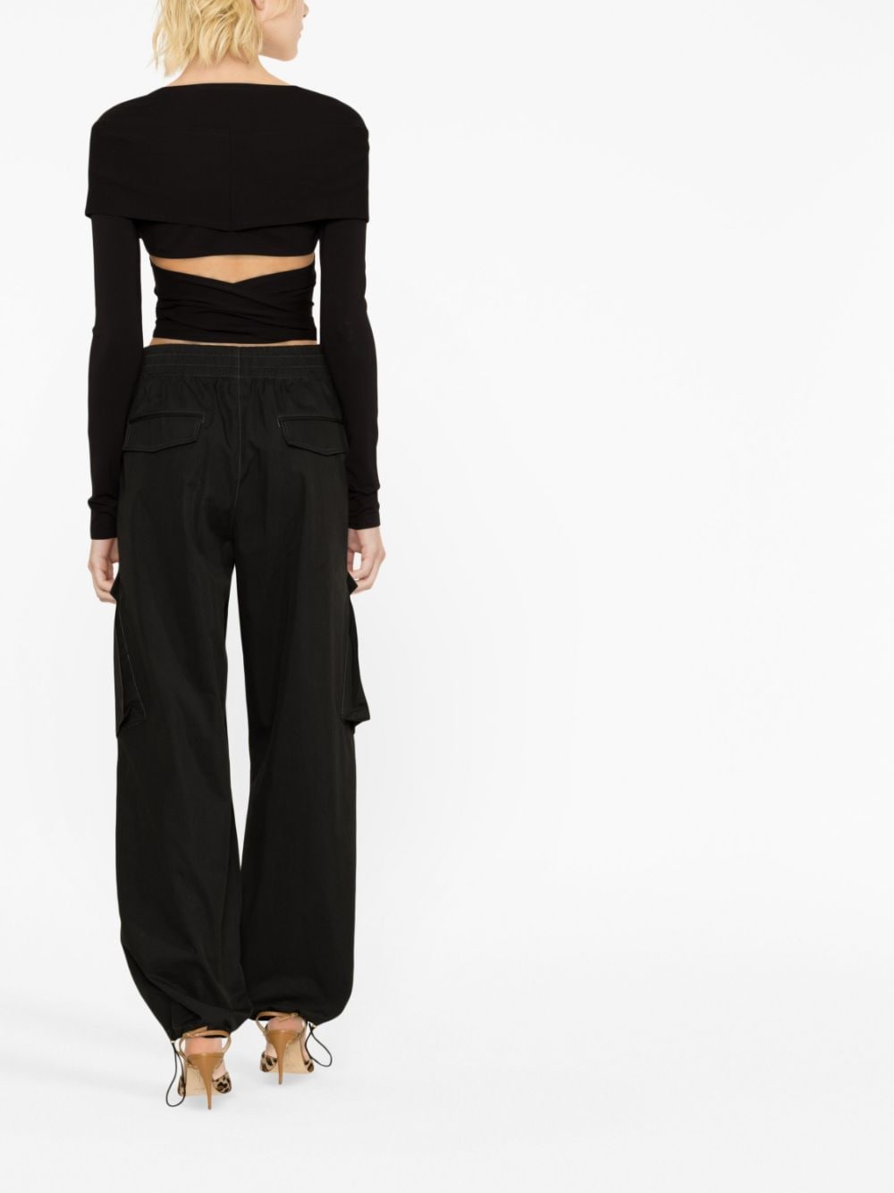 Dolce & Gabbana cut-out wrap top - Image 3