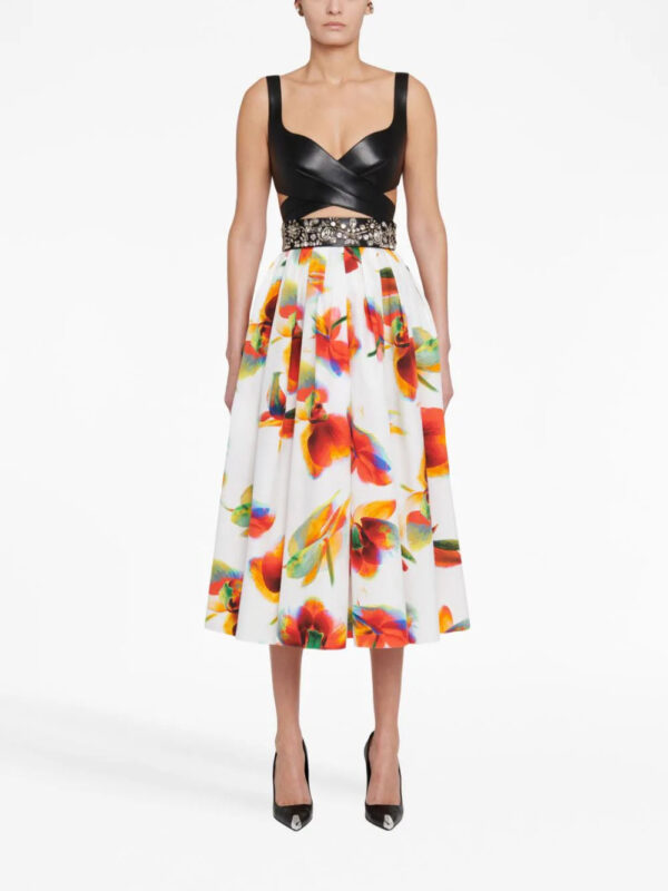 Alexander McQueen  wrap-around leather bustier top - Image 2