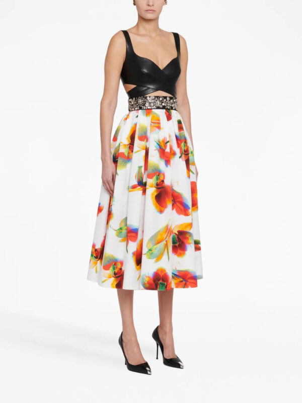 Alexander McQueen  wrap-around leather bustier top - Image 3