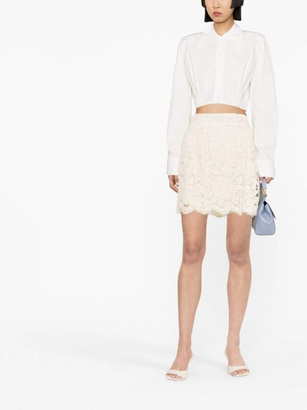 Dolce & Gabbana  floral-lace miniskirt - Image 2