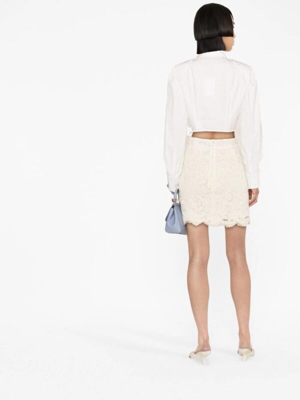 Dolce & Gabbana  floral-lace miniskirt - Image 4