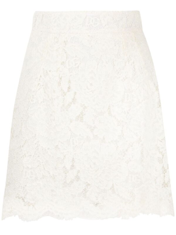 Dolce & Gabbana  floral-lace miniskirt
