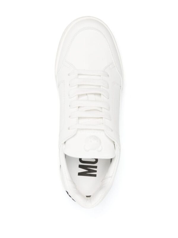 Moschino logo-embroidered  low-top sneakers - Image 4
