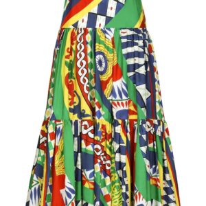 Dolce & Gabbana  graphic-print pleated skirt