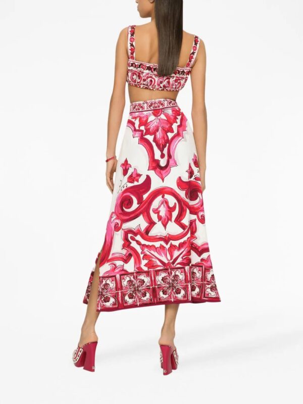 Dolce & Gabbana  Majolica-print maxi skirt - Image 3