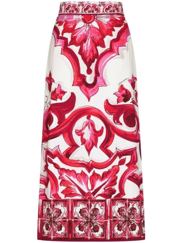 Dolce & Gabbana  Majolica-print maxi skirt