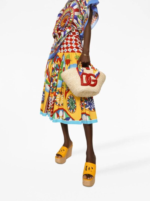 Dolce & Gabbana  graphic-print pleated skirt - Image 4
