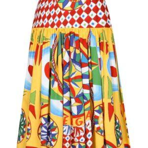 Dolce & Gabbana  graphic-print pleated skirt