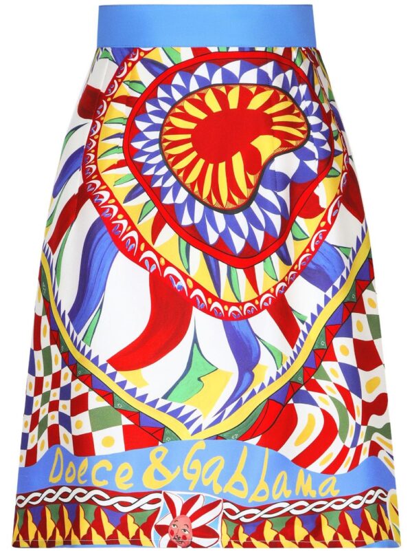 Dolce & Gabbana  graphic-print mini skirt
