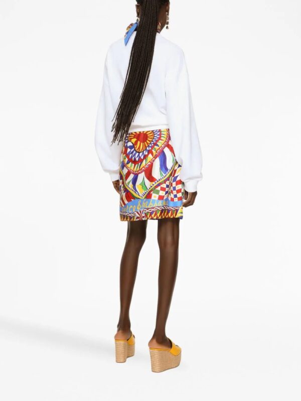 Dolce & Gabbana  graphic-print mini skirt - Image 3