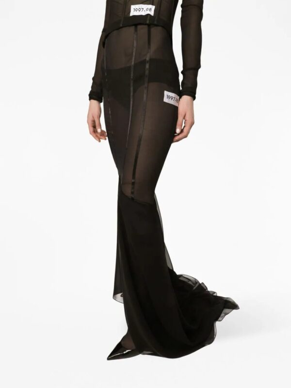 Dolce & Gabbana  draped mermaid maxi skirt - Image 4