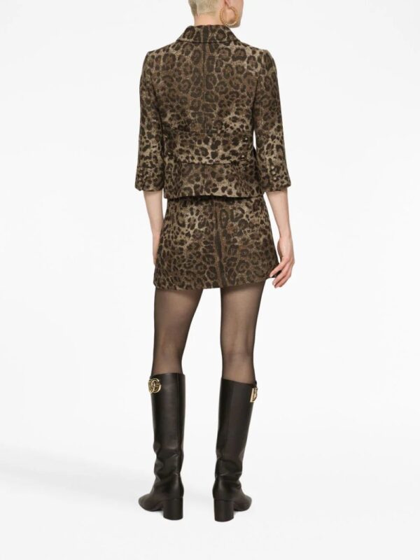 Dolce & Gabbana  leopard-print high-waisted miniskirt - Image 4