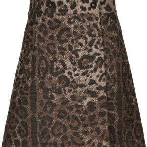 Dolce & Gabbana  leopard-print high-waisted miniskirt