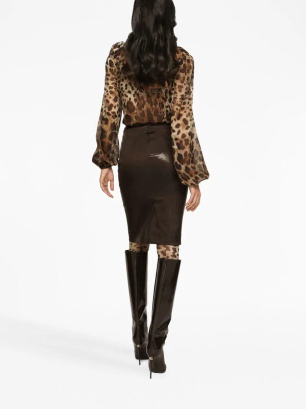 Dolce & Gabbana  high-waisted midi pencil-skirt - Image 4