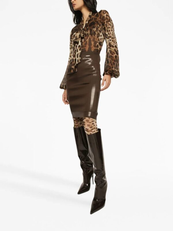 Dolce & Gabbana  high-waisted midi pencil-skirt - Image 3