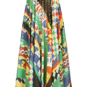Dolce & Gabbana  graphic-print pleated skirt
