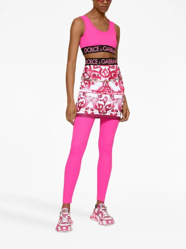 Dolce & Gabbana  Majolica-print fitted skirt - Image 2