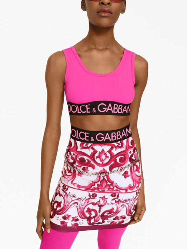 Dolce & Gabbana  Majolica-print fitted skirt - Image 4