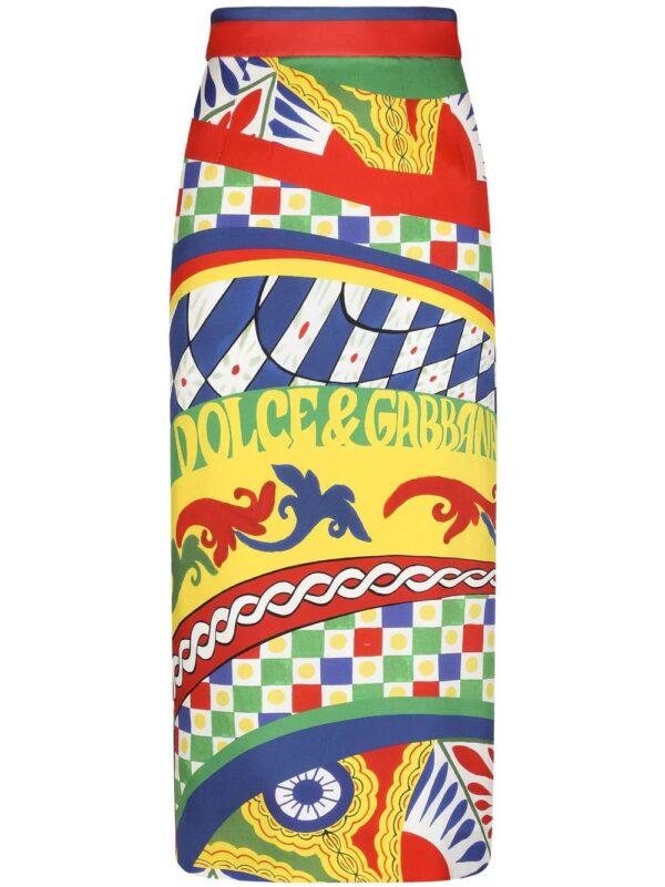 Dolce & Gabbana  graphic-print pencil skirt