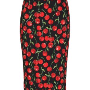 Dolce & Gabbana  cherry-print midi skirt