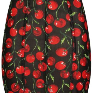 Dolce & Gabbana  cherry-print high-waist miniskirt