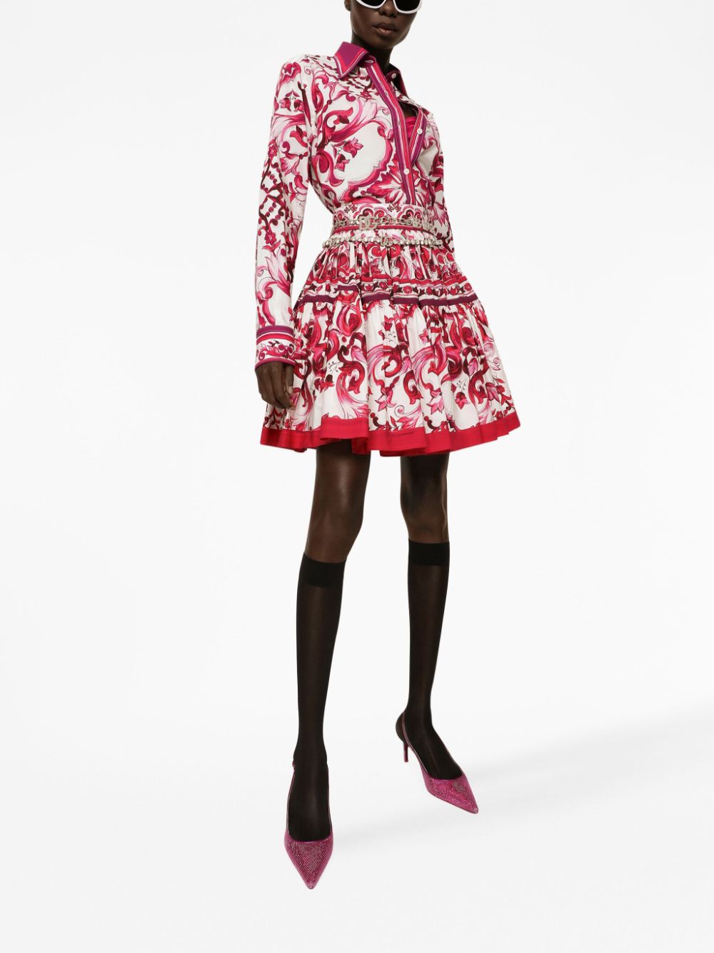 Dolce & Gabbana Majolica-print cotton shirt - Image 3