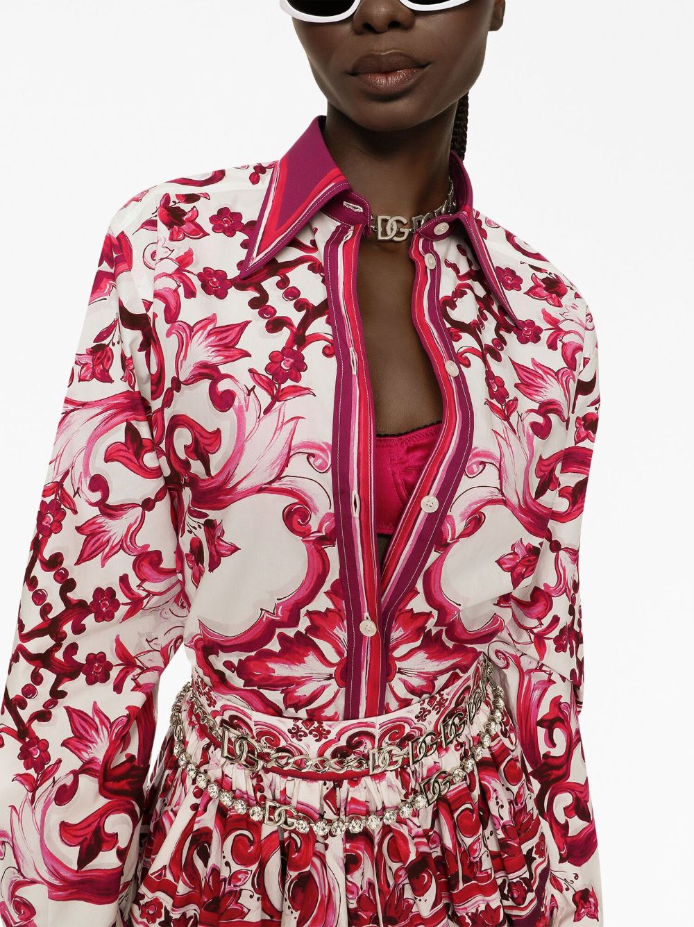 Dolce & Gabbana Majolica-print cotton shirt - Image 5