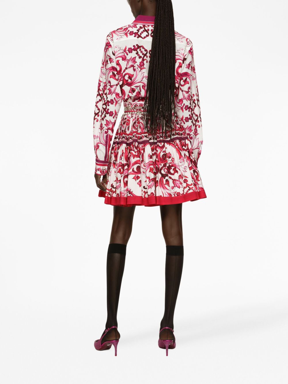 Dolce & Gabbana Majolica-print cotton shirt - Image 4