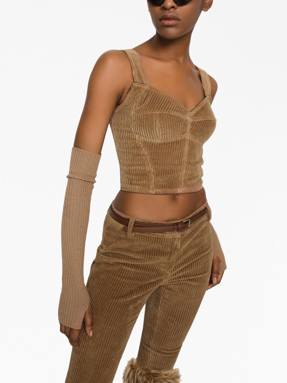 Dolce & Gabbana bustier-style corduroy top - Image 5