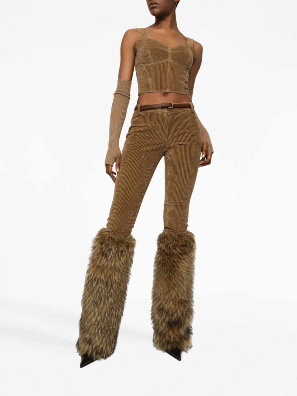 Dolce & Gabbana bustier-style corduroy top - Image 3