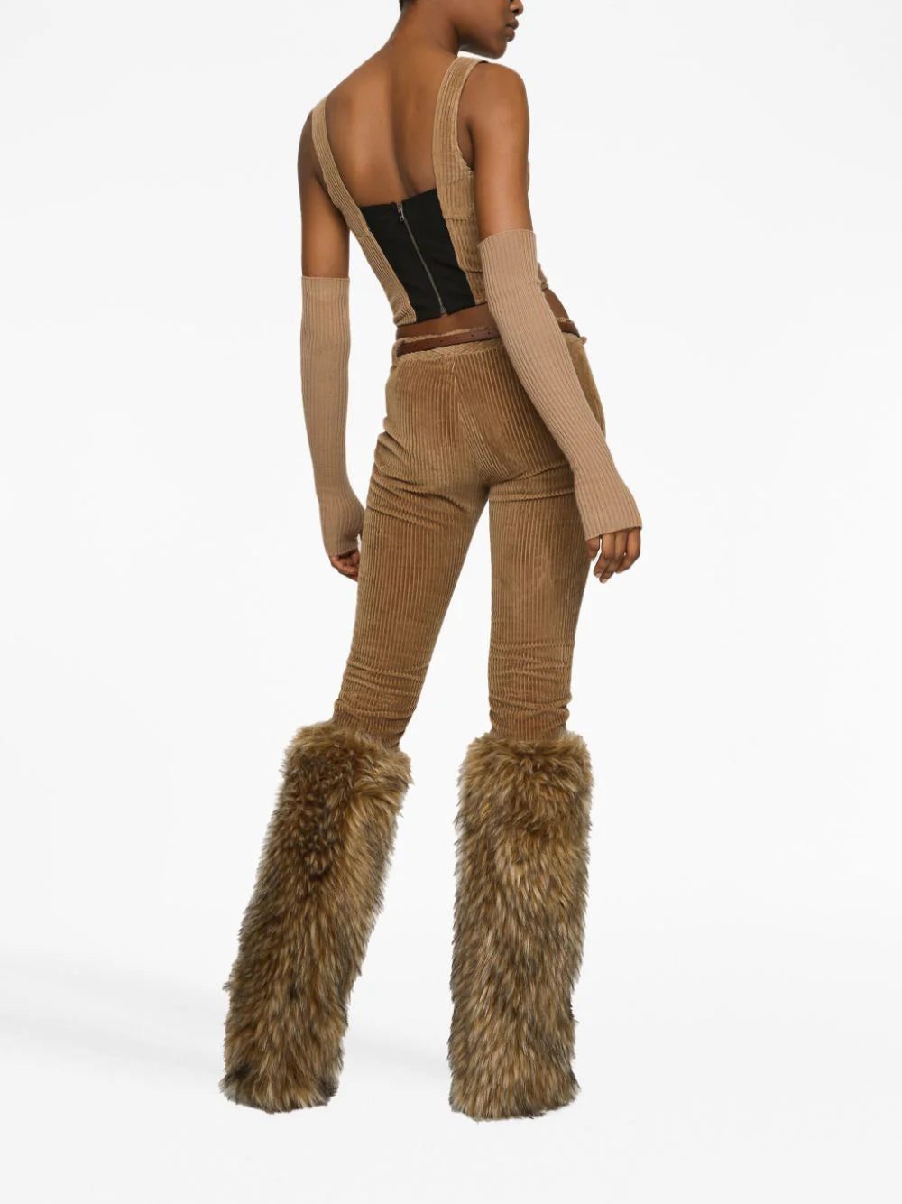 Dolce & Gabbana bustier-style corduroy top - Image 4