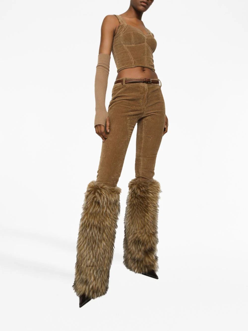 Dolce & Gabbana bustier-style corduroy top - Image 2