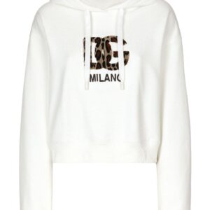 Dolce & Gabbana logo-patch cotton hoodie