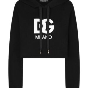 Dolce & Gabbana logo-patch cotton hoodie