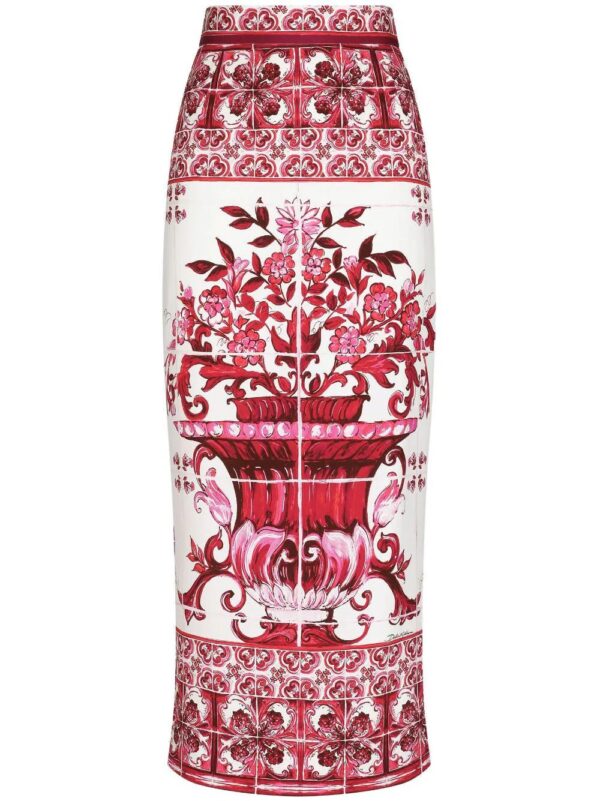 Dolce & Gabbana  Majolica-print pencil skirt