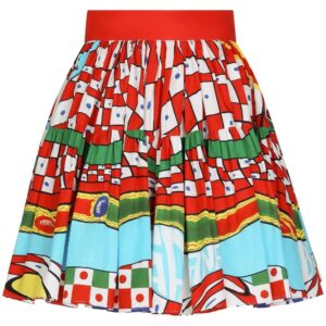 Dolce & Gabbana  graphic-print pleated skirt