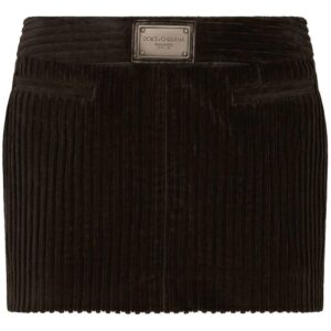 Dolce & Gabbana  ribbed velvet mini skirt